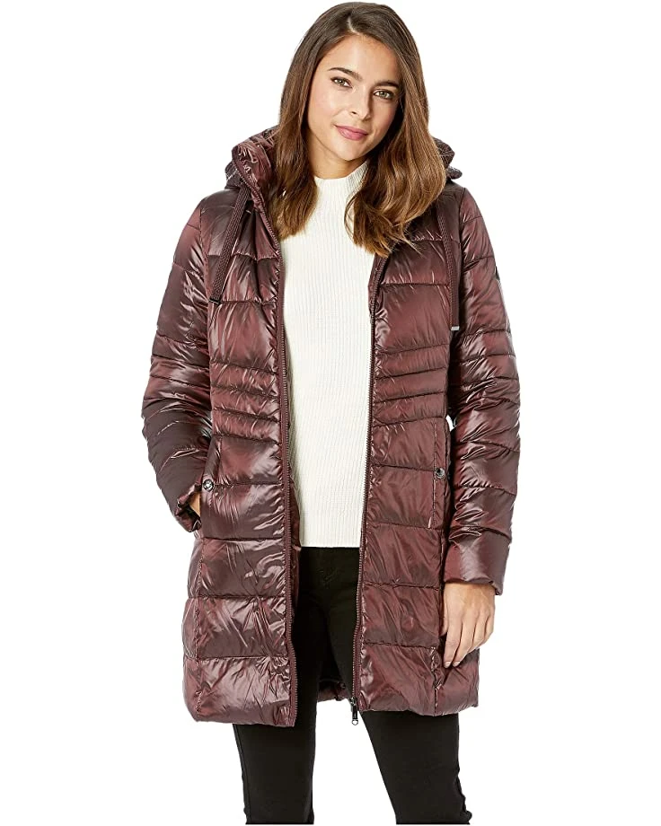 81OKphsLGL._AC_SR736920_.jpg Sam Edelman Ruched Stand Collar 3/4 Soft Down Jacket | Coats & Outerwear -SAM EDELMAN Sales 81OKphsLGL. AC SR736920